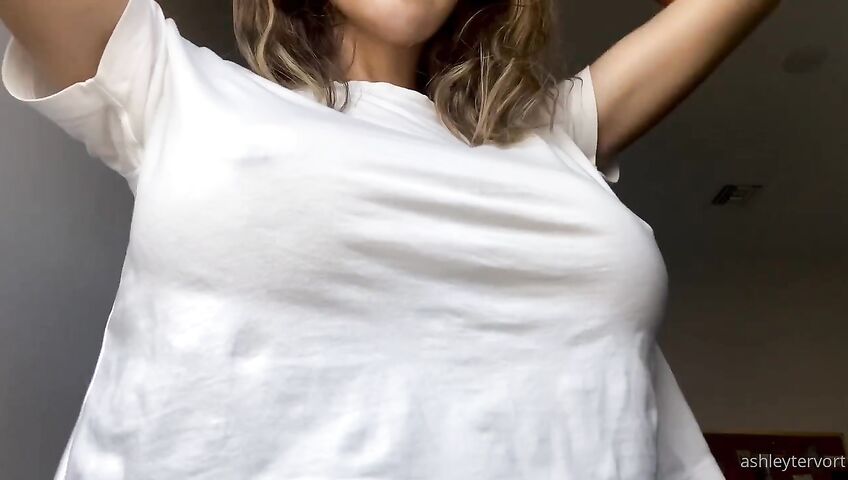 Ashley Tervort Tits See Through Wet Shirt 