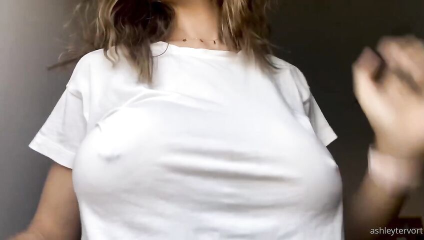 Ashley Tervort Tits See Through Wet Shirt 