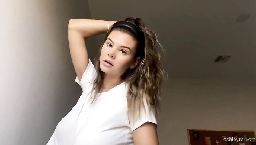 Ashley Tervort Tits See Through Wet Shirt 