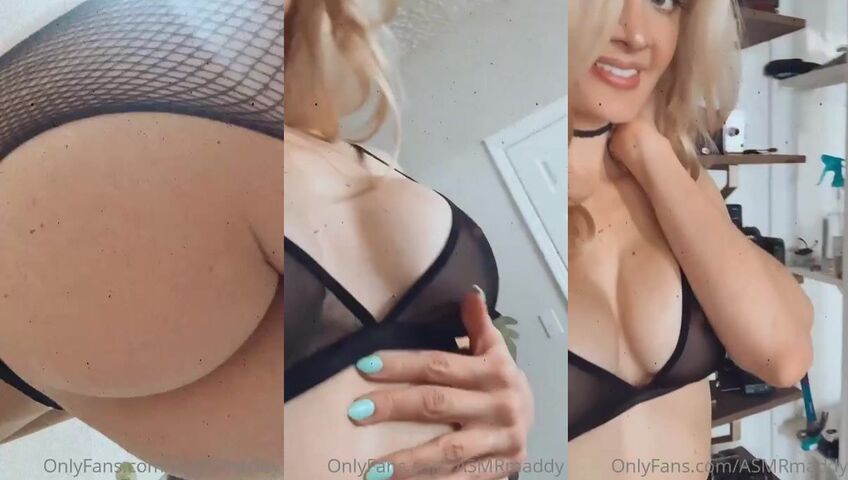 Asmr Maddy Sheer Mesh Lingerie Selfie Video 1