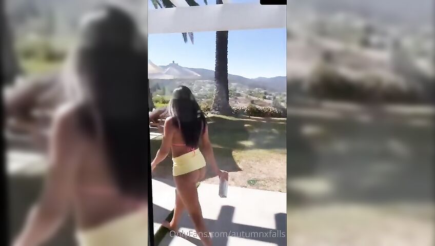 Autumn Falls Nude Pov Blowjob Pool Sextape 1