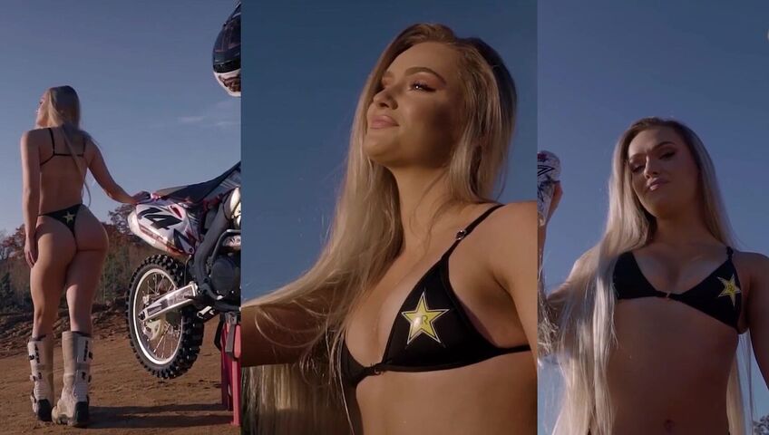 Bailey Stewart Sexy Black Bikini Photoshoot Video