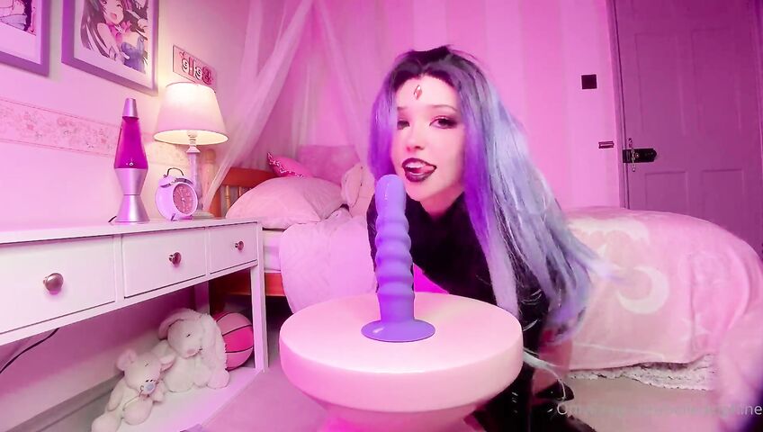 Belle Delphine Raven Riding Dildo Fuck PPV Onlyfans Video 1abc