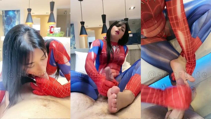 Bianca Alves Spider Girl Blowjob And Footjobs
