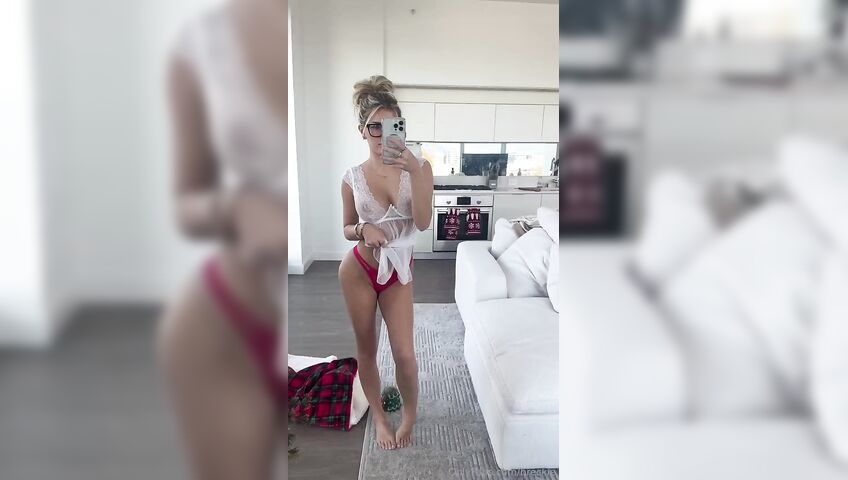 Breckie Hill Boobs See Through Selfie PPV Hijklm