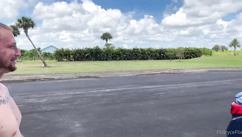 Bryce Adams Gets Fucked In The Driveway Ba