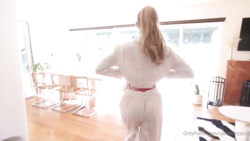 Caroline Zalog Naked Pool Strip