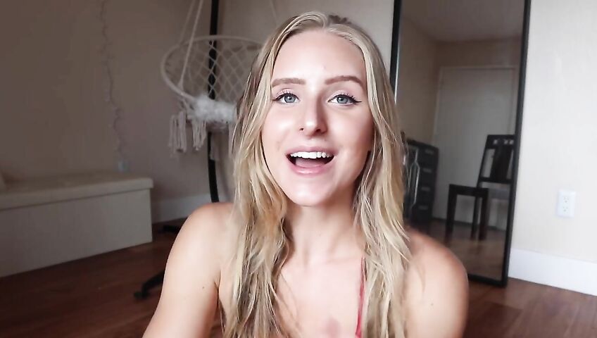 Caroline Zalog Sexy Lewd Tanning Routine A