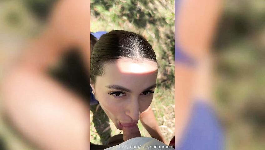 Caryn Beaumont Outdoor Pov Blowjob Pissing On Cock 