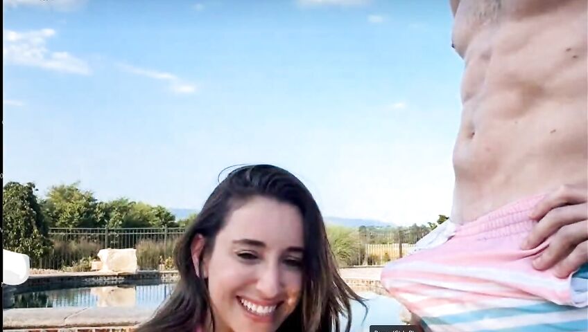 Christina Khalil Blowjob In The Pool PPV 3zbcde