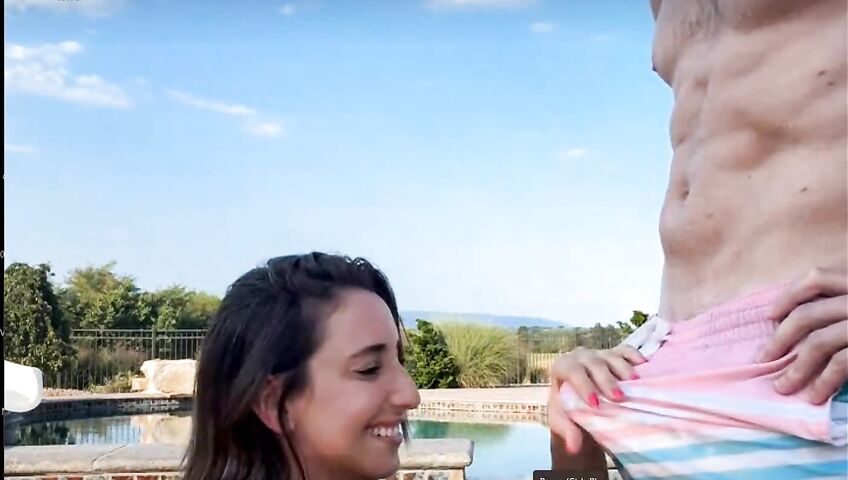 Christina Khalil Blowjob In The Pool PPV 3zbcde
