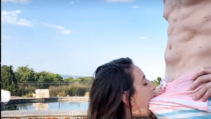 Christina Khalil Blowjob In The Pool PPV 3zbcde