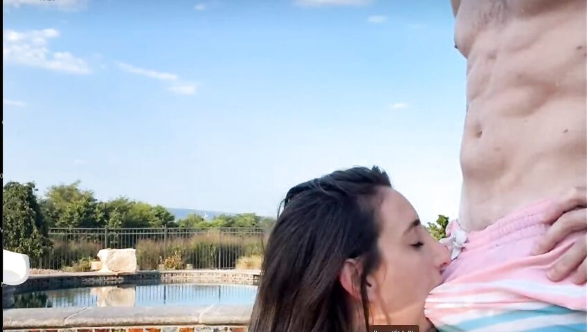 Christina Khalil Blowjob In The Pool PPV 3zbcde