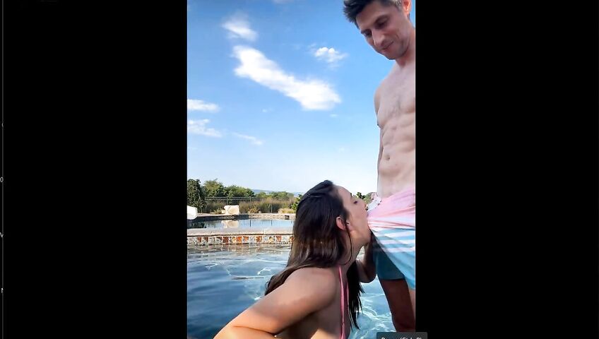 Christina Khalil Blowjob In The Pool PPV 3zbcde