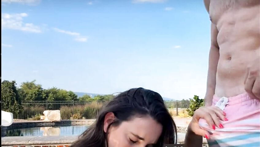 Christina Khalil Blowjob In The Pool PPV 3zbcde