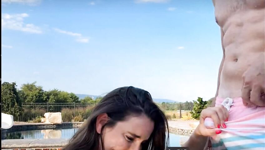Christina Khalil Blowjob In The Pool PPV 3zbcde