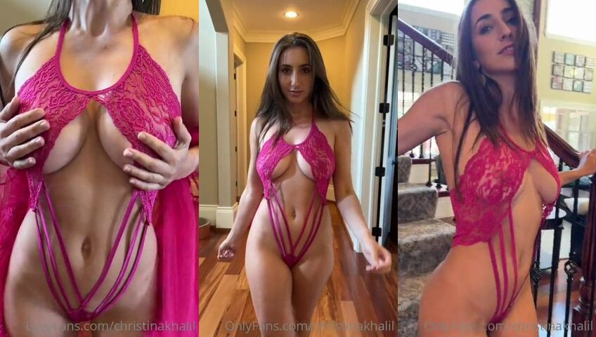 Christina Khalil See Through Pink Lingerie