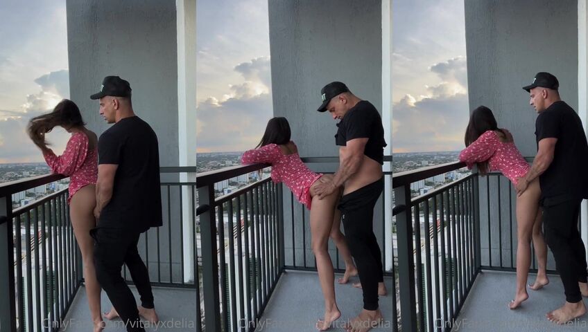 Delia Rose Balcony Sex Tape PPV