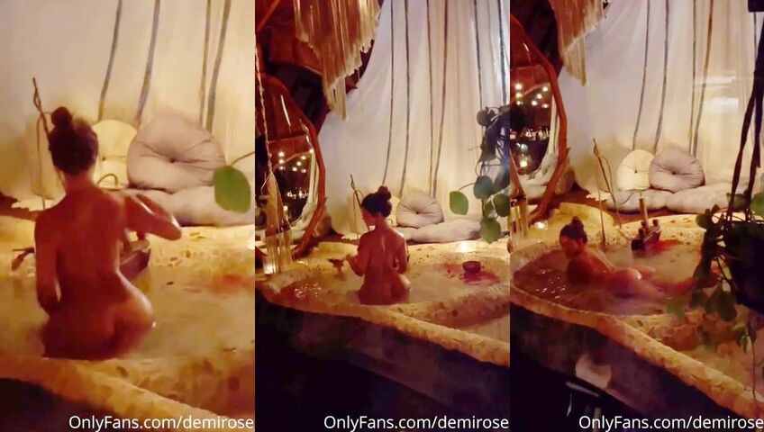 Demi Rose Mawby Naked Walking And Bathing