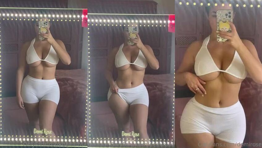 Demi Rose Sexy Underboob Selfie