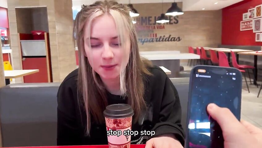 Devdaria In Kfc Makes Me Cum Blowjob