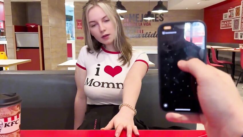 Devdaria In Kfc Makes Me Cum Blowjob