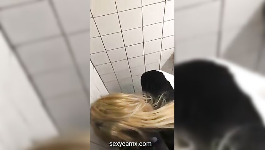Drunk Girls Having Some Fun At A Club Bathroom
