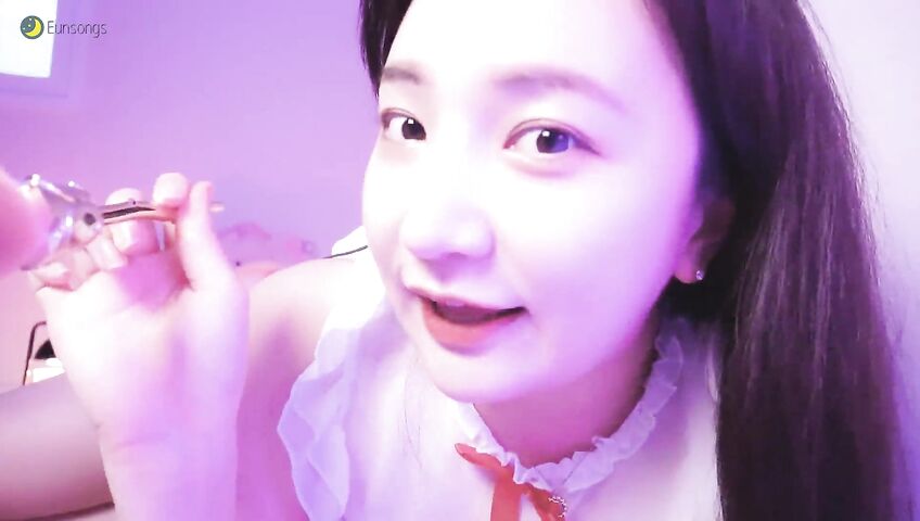 Eunsongs Asmr Boobs White Lingerie
