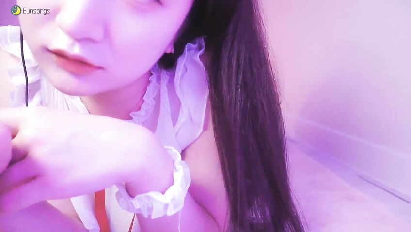 Eunsongs Asmr Boobs White Lingerie
