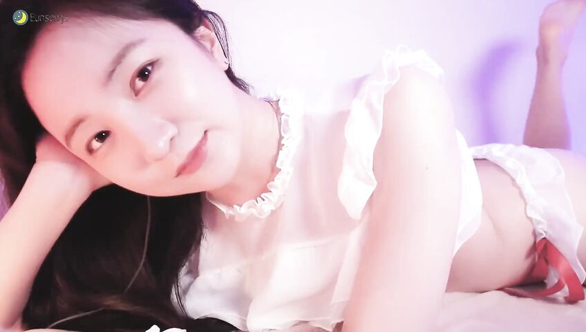 Eunsongs Asmr Boobs White Lingerie