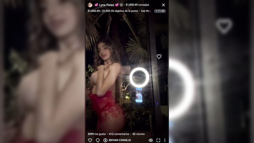 Lyna Perez Topless Window Flashing Boobs 