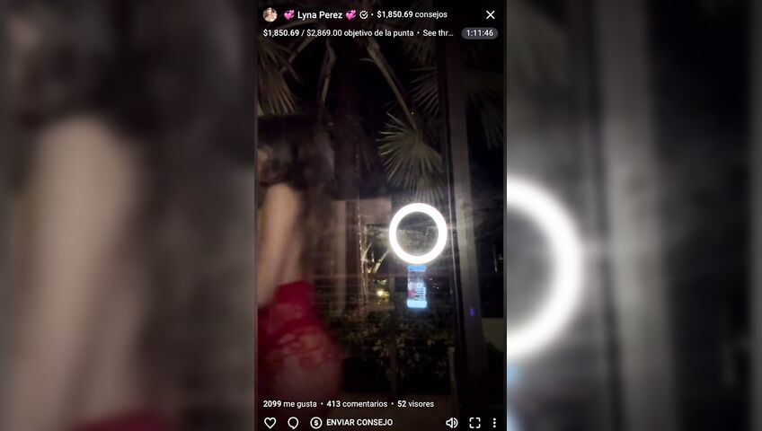 Lyna Perez Topless Window Flashing Boobs 