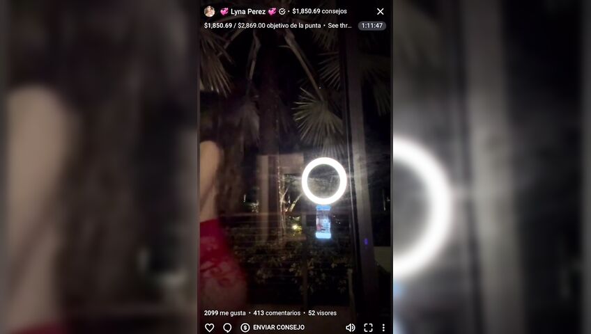 Lyna Perez Topless Window Flashing Boobs 