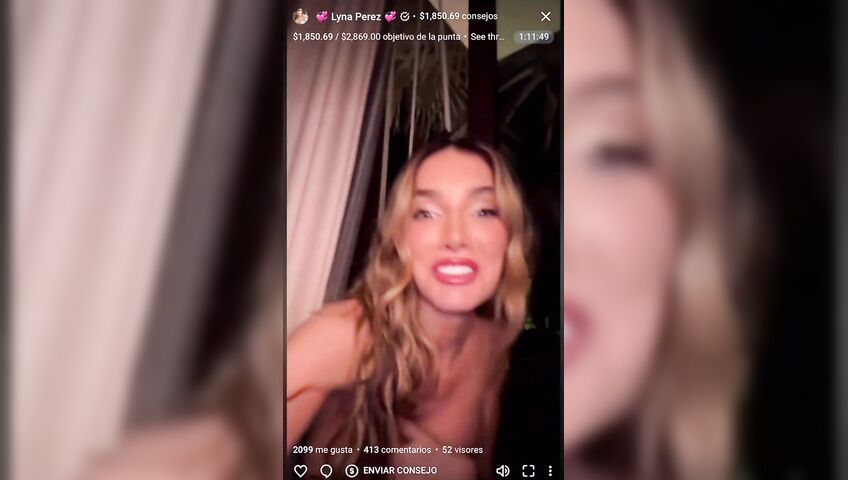 Lyna Perez Topless Window Flashing Boobs 