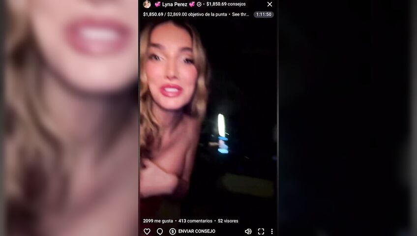 Lyna Perez Topless Window Flashing Boobs 