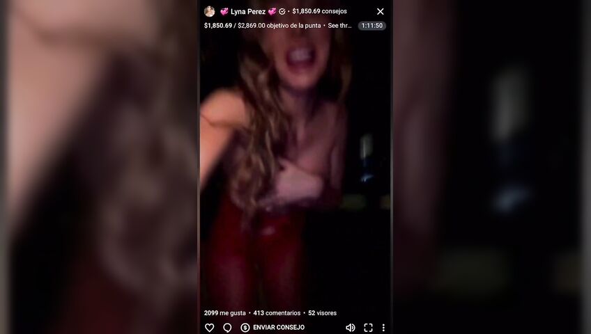 Lyna Perez Topless Window Flashing Boobs 