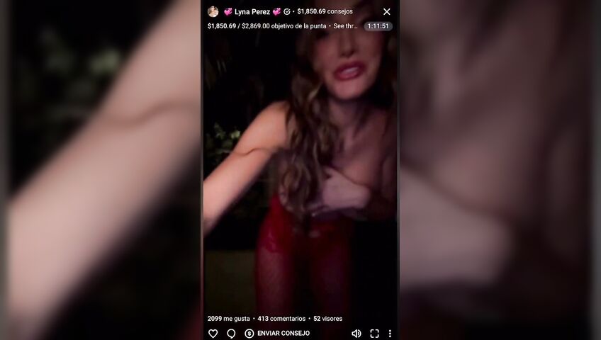 Lyna Perez Topless Window Flashing Boobs 