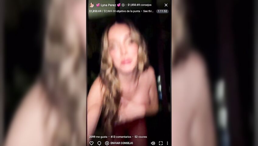 Lyna Perez Topless Window Flashing Boobs 