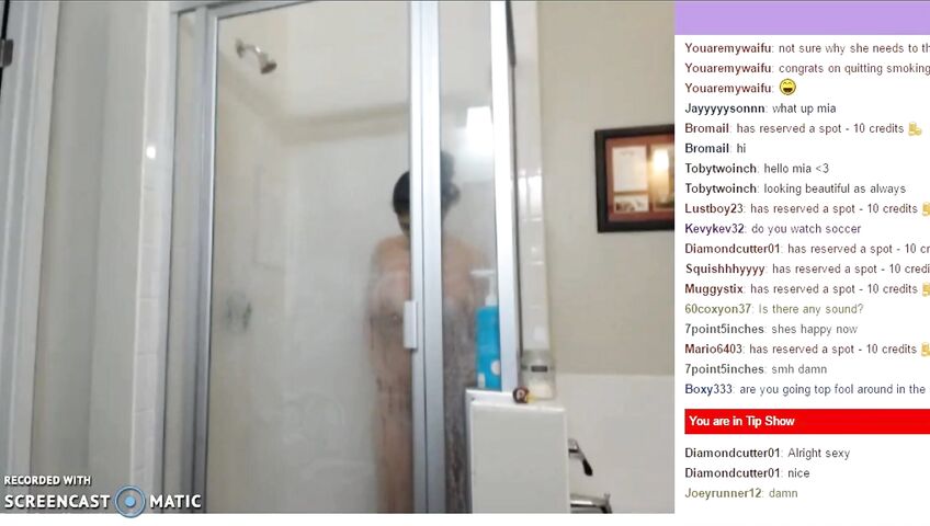 Mia Khalifa Private Show Naked Shower Ed
