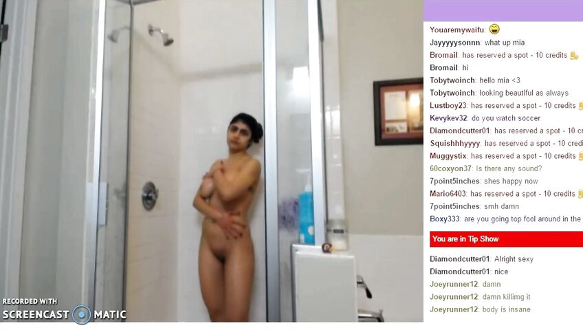 Mia Khalifa Private Show Naked Shower Ed