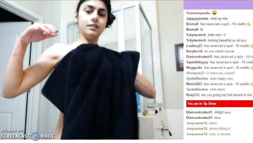 Mia Khalifa Private Show Naked Shower Ed