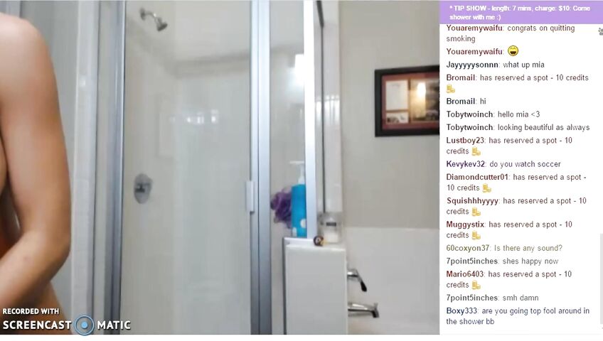 Mia Khalifa Private Show Naked Shower Ed
