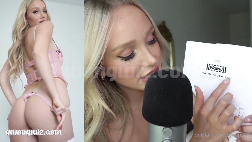 Gwengwiz ASMR Lingerie Haul Footjobs