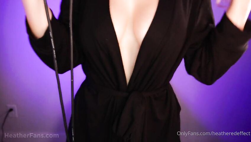 Heatheredeffect ASMR Black Robe Kisses Licking