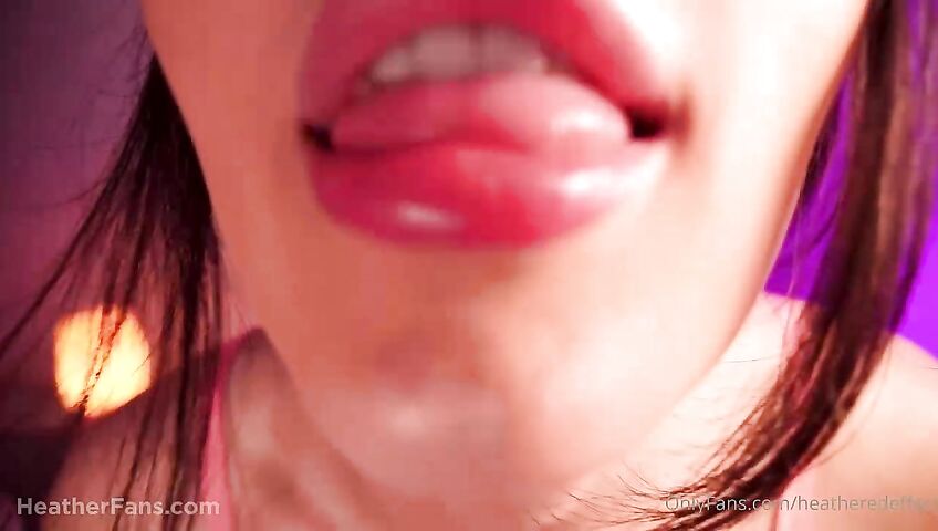 Heatheredeffect ASMR Ear Licking Close Up