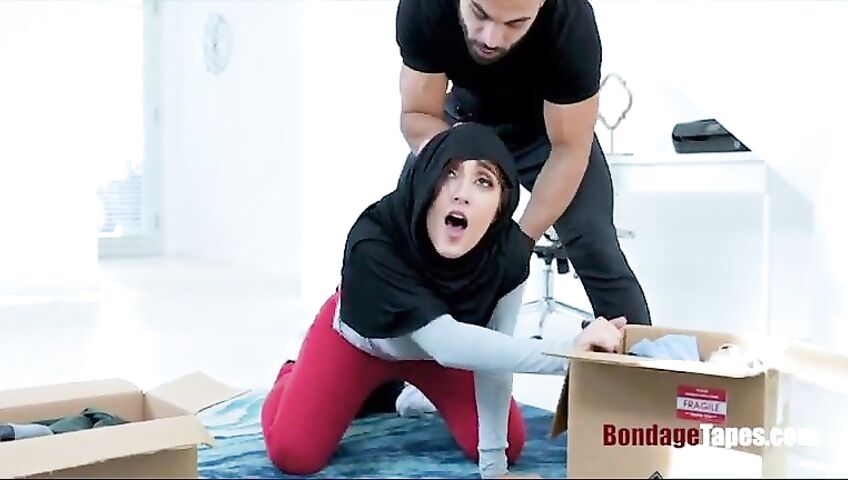 Hijab Repressed Babe Gets Rough Fuck
