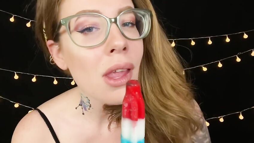 Karuna Satori ASMR Nsfw Sloppy Popsicle Eating Video