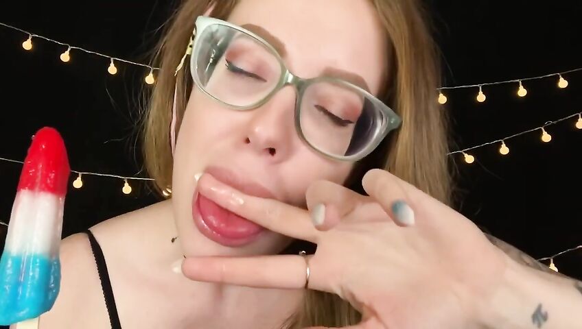 Karuna Satori ASMR Nsfw Sloppy Popsicle Eating Video