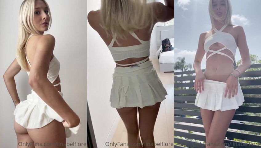 Lina Belfiore Sexy Ass Tease Staircasess