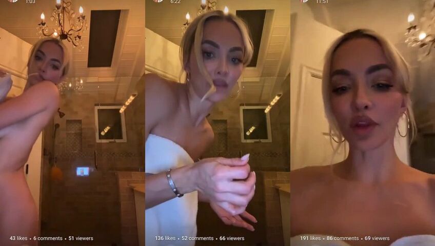 Lindsey Pelas Naked Shower Whipped Cream